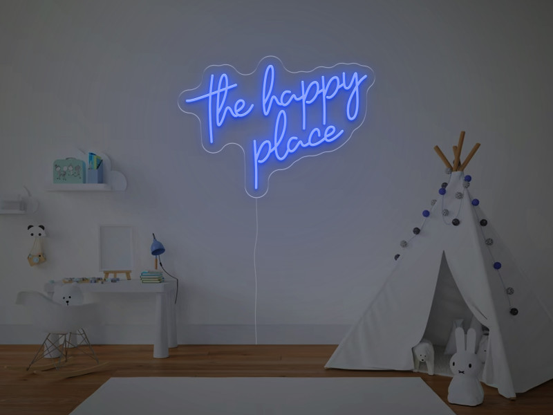 The Happy Place - LED Neon Sign